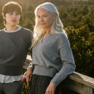 Ženski pulover Ulana 65% eko bombaž, 35% volna - SIV