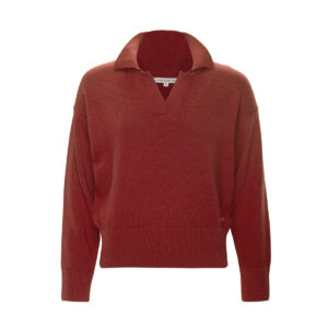 Ženski pulover Ulana 65% eko bombaž, 35% volna - RDEČ