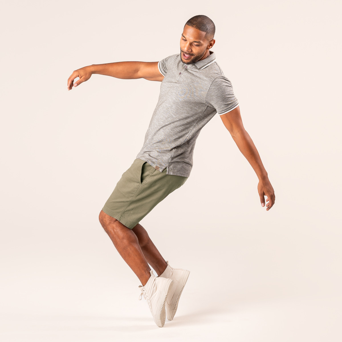 Moška polo majica KR eko bombaž SIVA XL