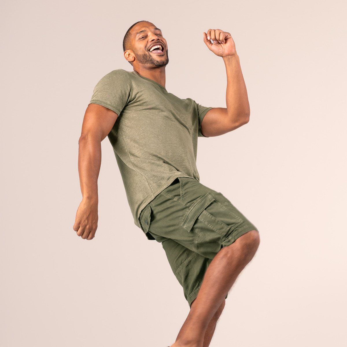 Moške bermude eko bombaž ZELENE 50