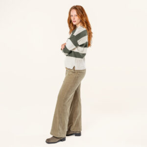 Ženske žametne hlače 100% eko bombaž BEIGE L Ženske žametne hlače 100% eko bombaž BEIGE L