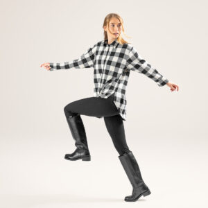 Ženska flanela srajca iz 100% eko bombaža karo