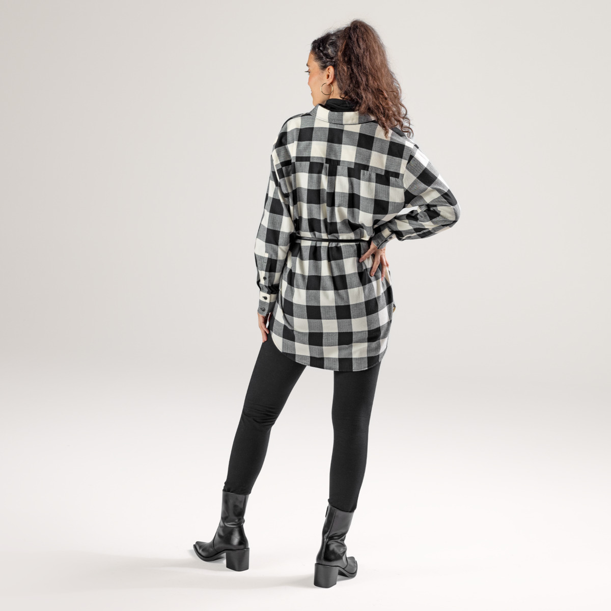 Ženska flanela srajca iz 100% eko bombaža karo