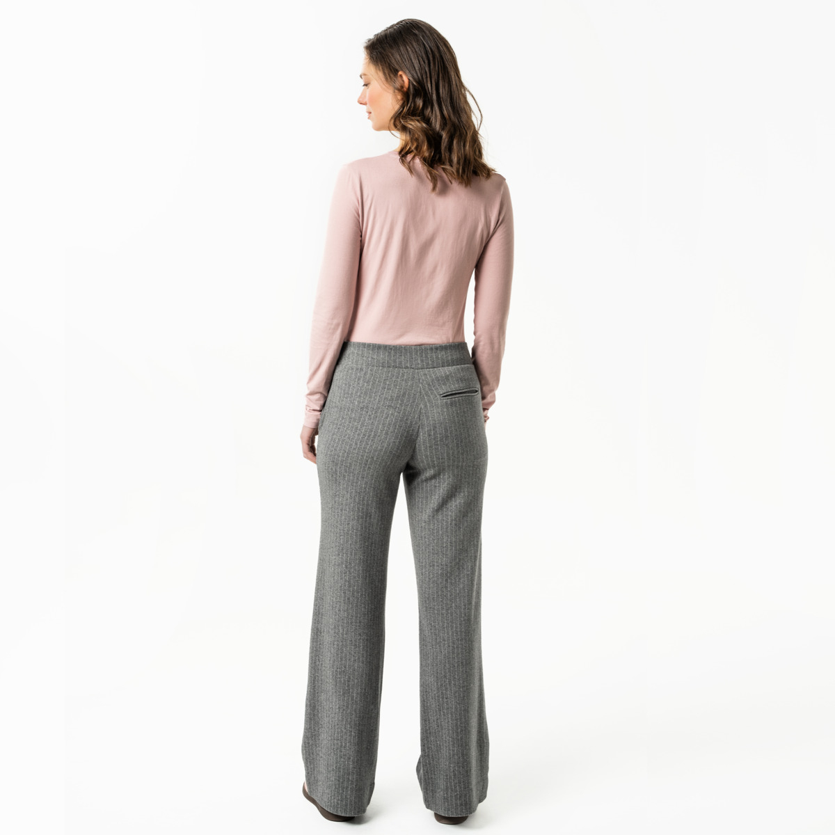 Ženske hlače eko bombaž SIVE S,M