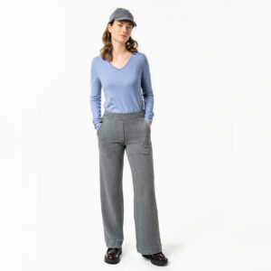 Ženske hlače eko bombaž SIVE S,M