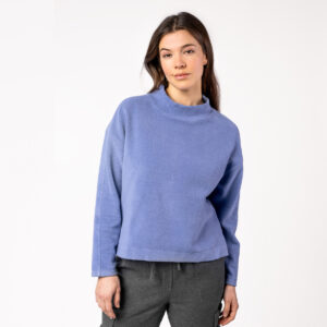 Ženski flis pulover Usiris 100% eko bombaž VIJOLA