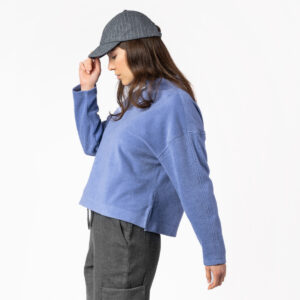 Ženski flis pulover Usiris 100% eko bombaž VIJOLA