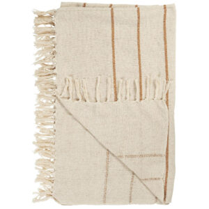 Deka 100% bombaž w/brown stripes Deka 100% bombaž w/brown stripes