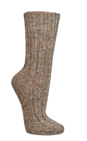 Eko nogavice z alpaka volno debelejše- natur rjave