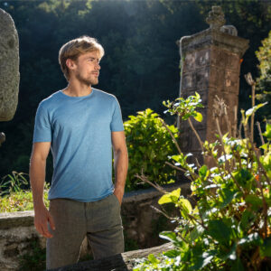 Moška majica KR iz 100% lana L