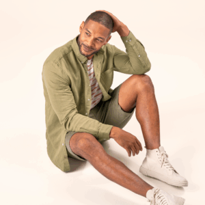 Moška srajca DR iz 55% lana in 45% eko bombaža 48,50 Moška srajca DR iz 55% lana in 45% eko bombaža 48,50