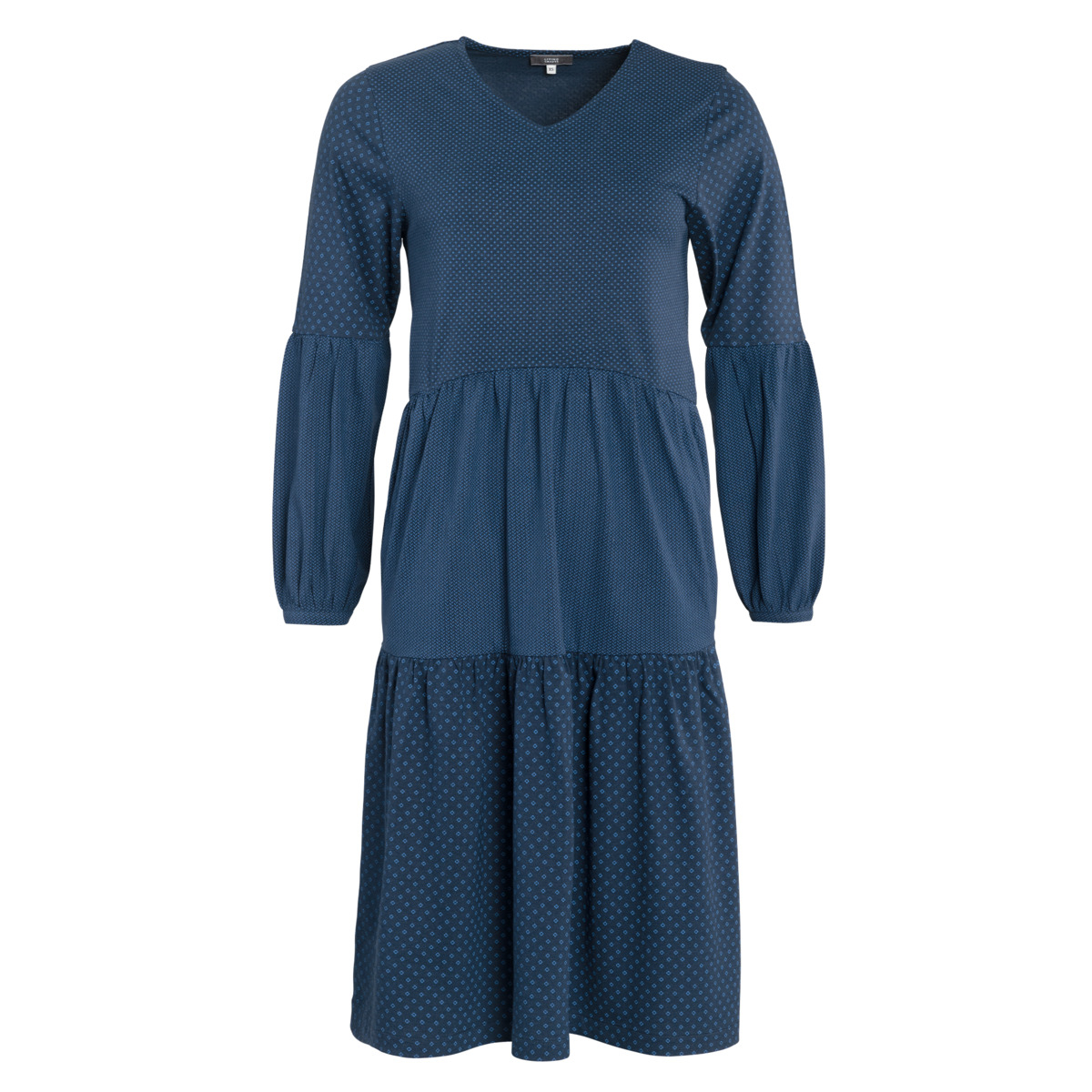 Ženska obleka 52% ekološki bombaž, viskoza bambus MODRA S,M