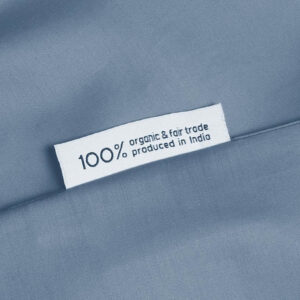 Posteljnina ekološki bombaž saten FADED BLUE več dimenzij