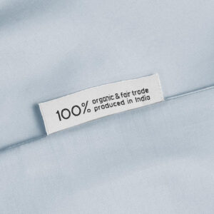 Posteljnina ekološki bombaž saten SKY BLUE več dimenzij