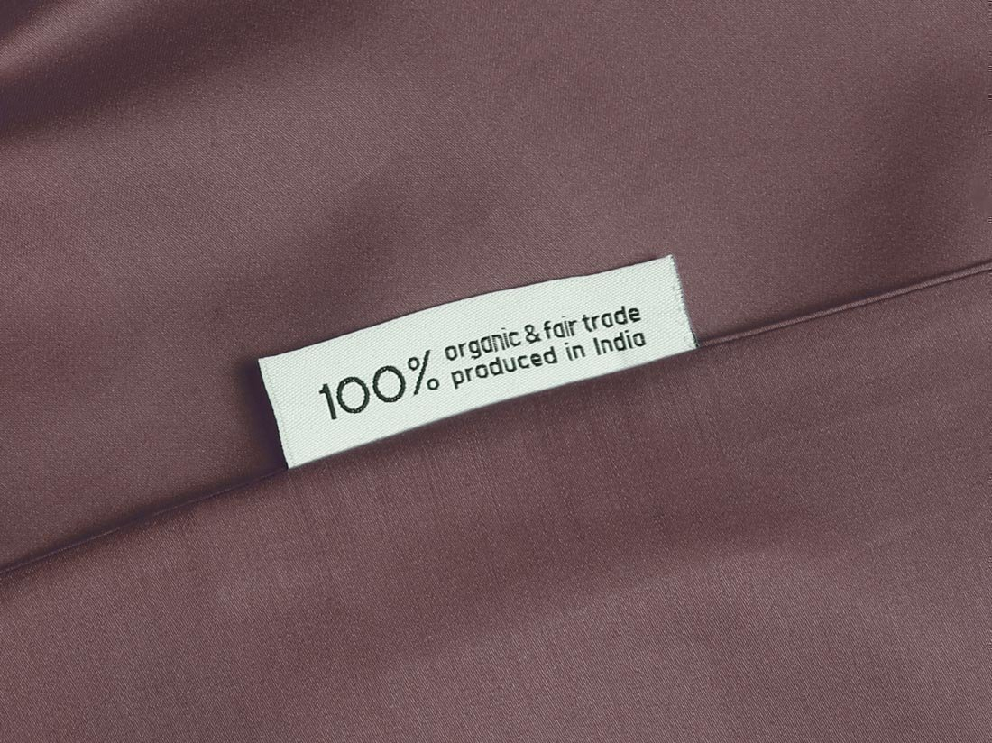 Posteljnina ekološki bombaž saten ROSE BROWN več dimenzij