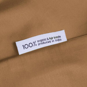 Posteljnina ekološki bombaž saten CARAMEL več dimenzij