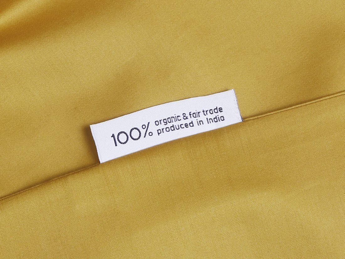 Posteljnina ekološki bombaž saten GOLD več dimenzij