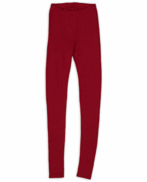 Ženske legice, rdeče - volna, svila