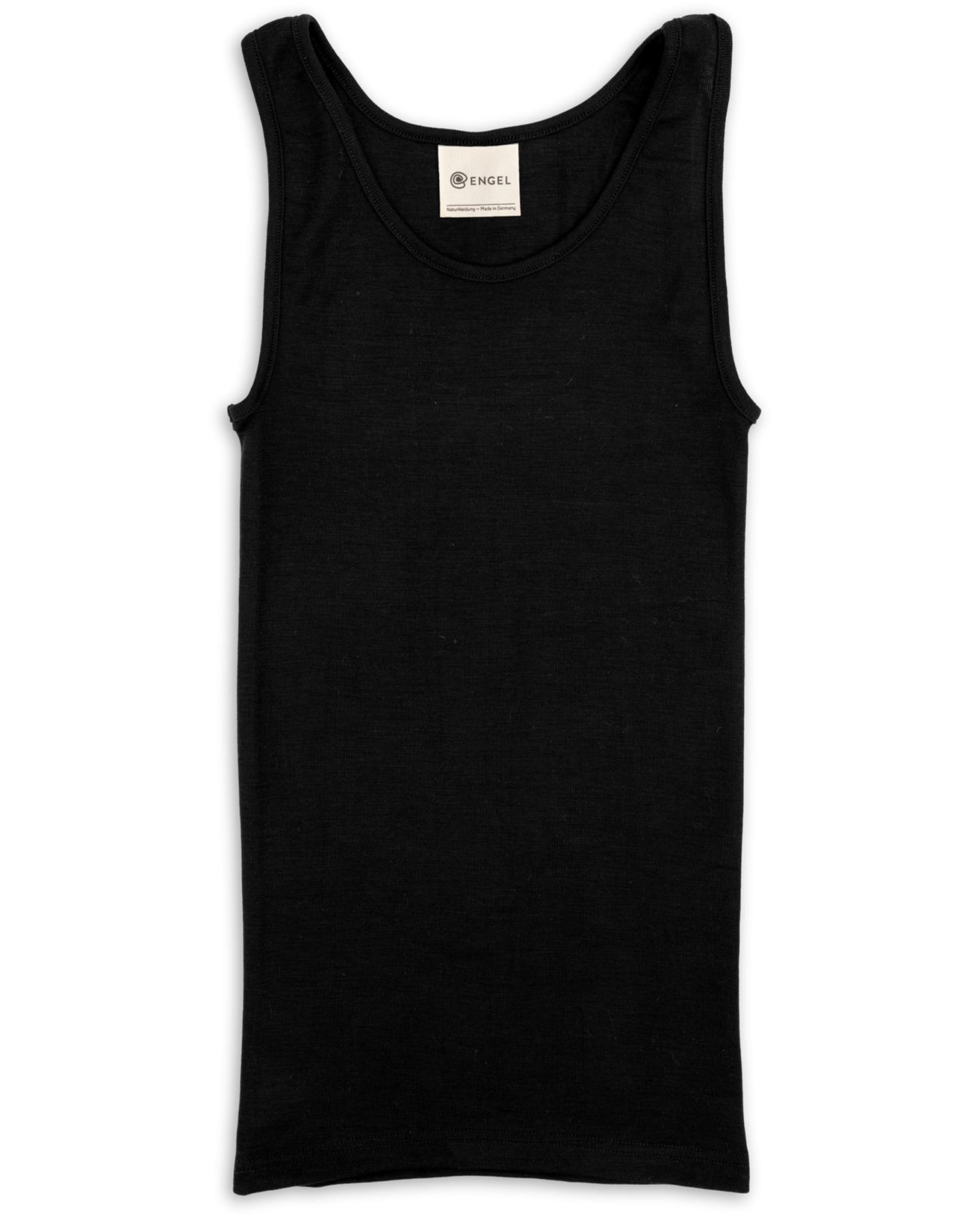 Ženska spodnja majica, črna - volna, svila