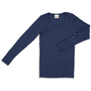 Ženska majica DR, modra - volna, svila