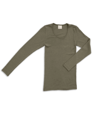 Ženska majica DR, zelena - volna, svila