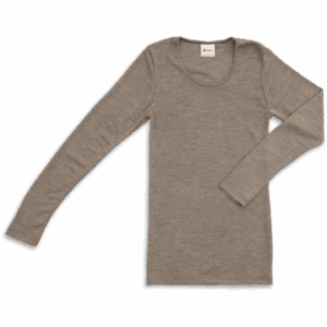 Ženska majica DR, rjava - volna, svila Ženska majica DR, rjava - volna, svila