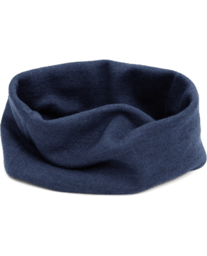 Otroški šal navy - volna, svila unisize