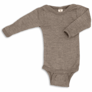 Otroški body DR walnut - volna, svila od 50-104