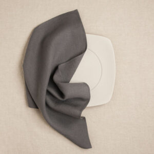 Prtiček lan temno siv 42x42