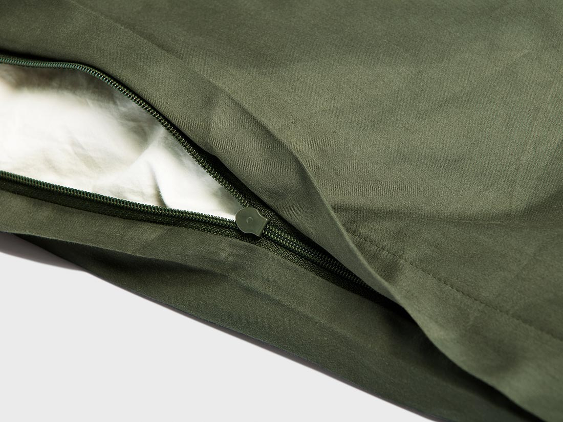 Posteljnina ekološki bombaž saten DARK OLIVE več dimenzij