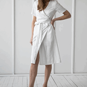 Obleka na preklop KR 1282, 100% lan