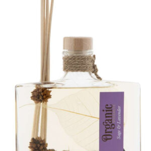 Dišava za prostor s paličicami Žajbelj in Sivka 150 ml.