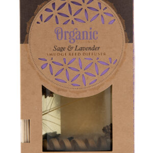 Dišava za prostor s paličicami Žajbelj in Sivka 150 ml.