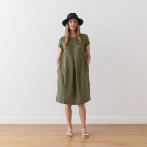 Obleka 100% lan OLIVNA S,M