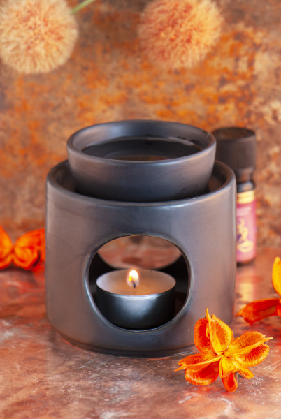 Aroma gorilnik keramičen Črn