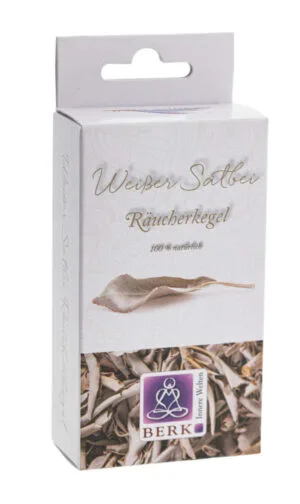 Kadilni stožci Beli žajbelj 20g. Kadilni stožci Beli žajbelj 20g.