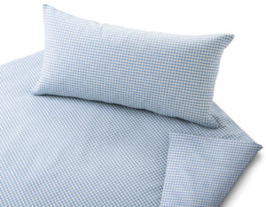 Posteljnina flanela karo turkizna Chalet razl.dim.