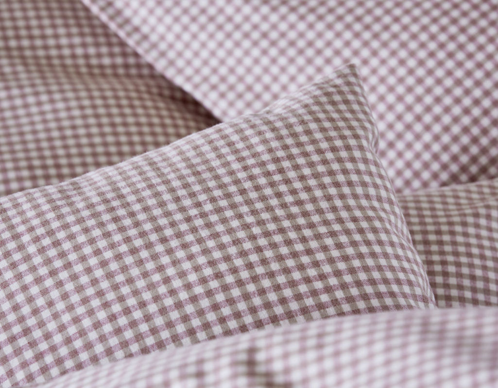 Posteljnina flanela karo sand Chalet 140x200,50x70