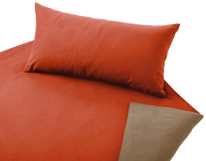 Otroška posteljnina FLANELA oranžna/pesek 100x135,40x60