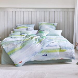 Posteljnina Grunspecht saten, ročno potiskana 140x200, 50x70 Posteljnina Grunspecht saten, ročno potiskana 140x200, 50x70