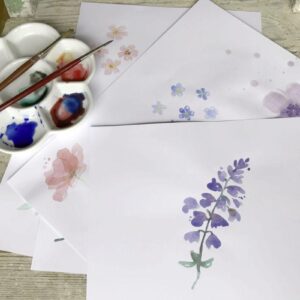 Posteljnina Blumenwiese saten, ročno potiskana 140x200, 50x70