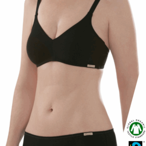 Eko Bombažni Nedrček, brez žičke ČRN Eko Bombažni Nedrček, brez žičke ČRN