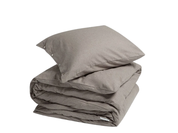 Posteljnina flanela stone brown razl.dim.