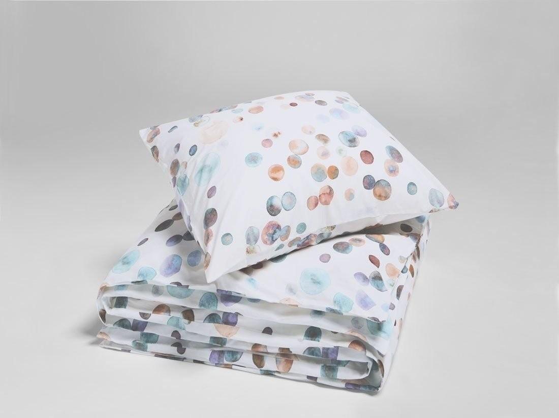 Posteljnina Blumenwiese saten, ročno potiskana 140x200, 50x70