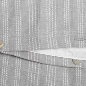 Posteljnina flanela siva črtasta, razl.dim.