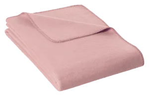 Odeja iz ekološkega bombaža Cadiz 150x200 blush