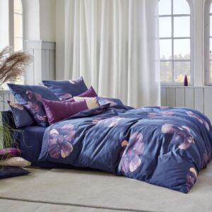 Posteljnina Dunkle Anemone saten, več dimenzij