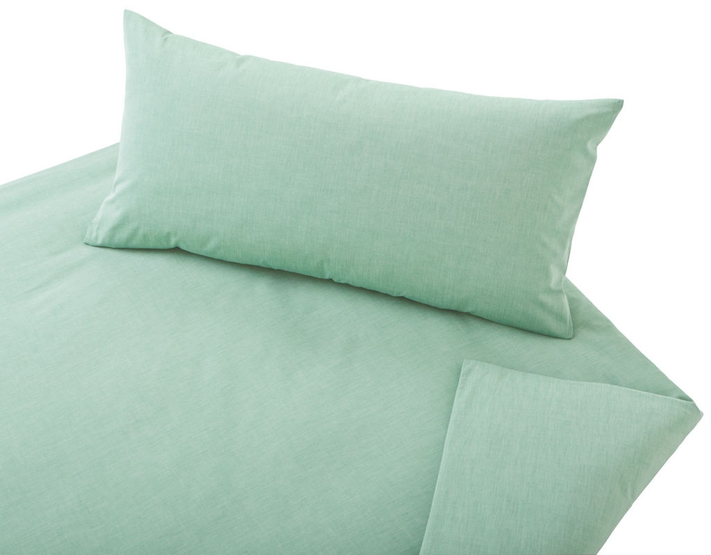 Posteljnina Chambray hellgrun 140x200, 50x70