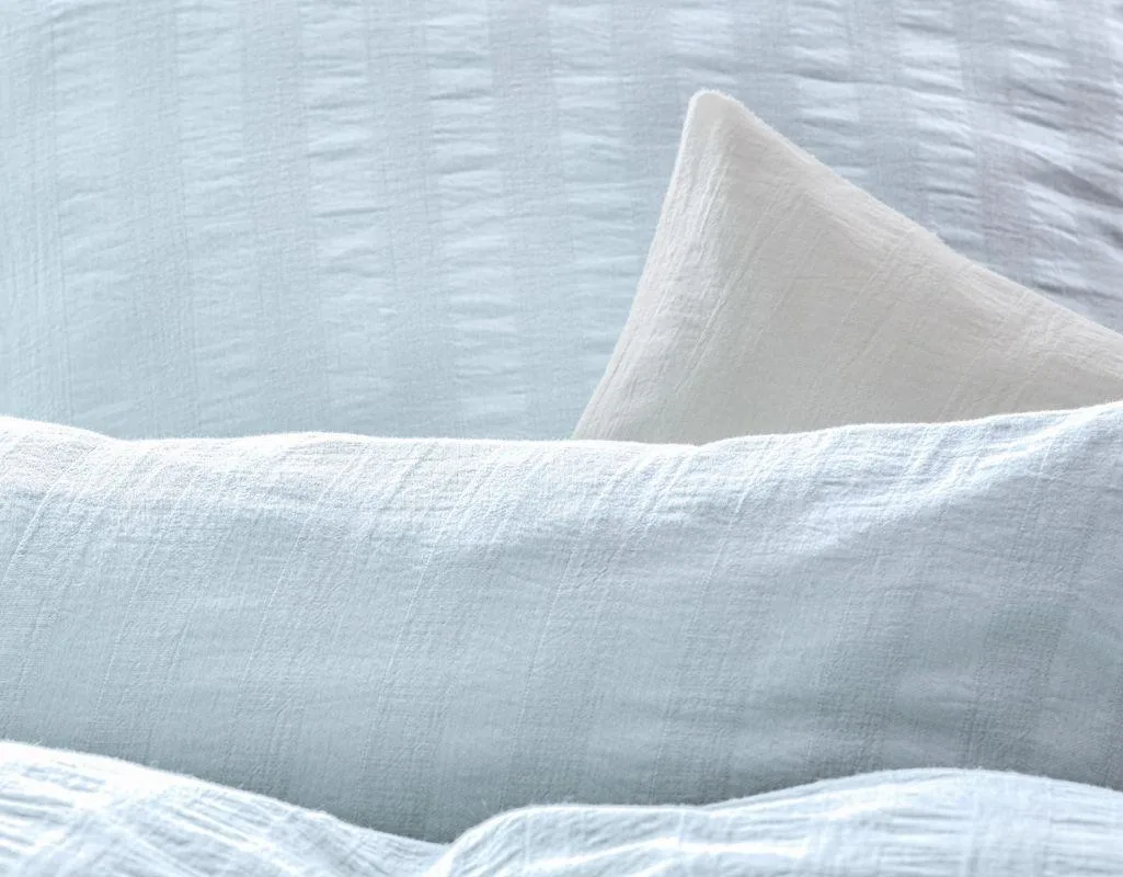 Posteljnina Crinkle hellblau 140x200, 50x70 Posteljnina Crinkle hellblau 140x200, 50x70