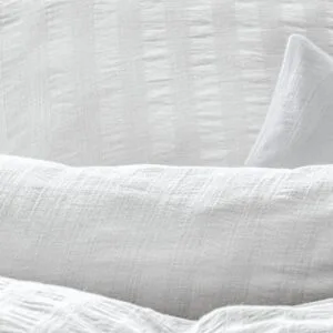 Posteljnina Crinkle bela smetana 140x200, 50x70 Posteljnina Crinkle bela smetana 140x200, 50x70